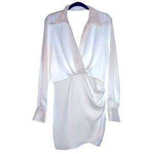 Zara White Silk Dress